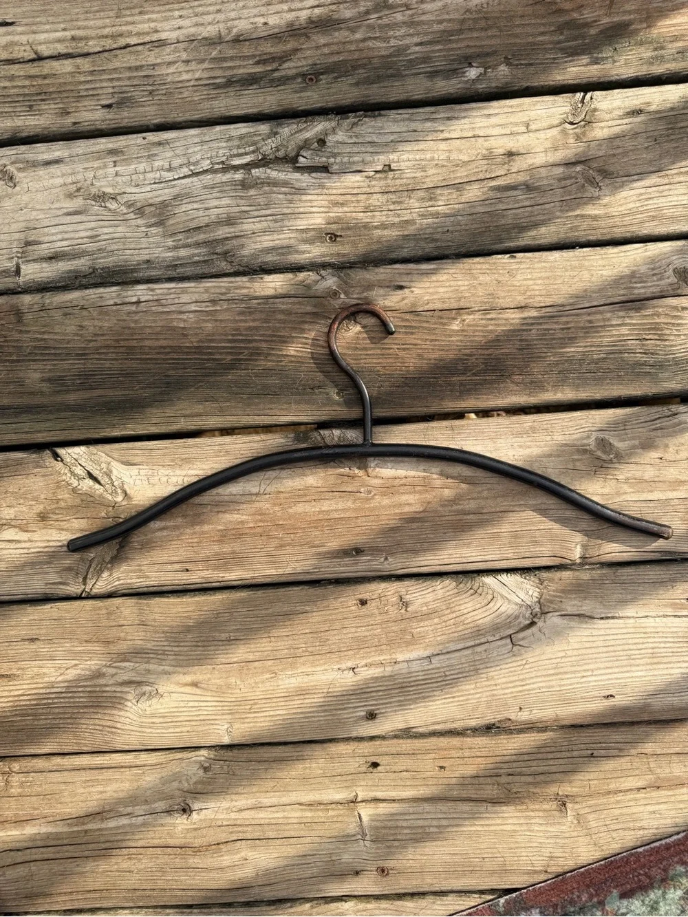Antique Cast Iron Clothes Hanger 20.5” x 8”